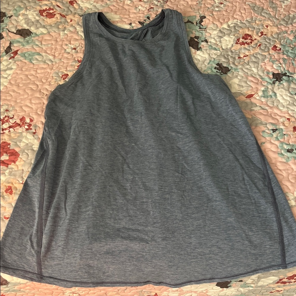 Lululemon Grey Racerback Split-Back Tank Top